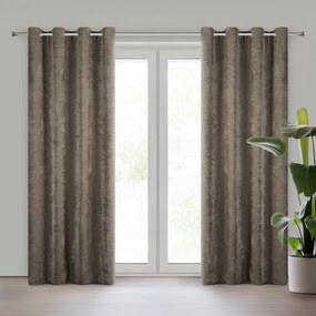 ZÁVES NA KRÚŽKOCH VANI 140X250 CM BÉŽOVÁ