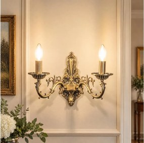 BRILAGI - Nástenná lampa CLASSIC 2xE14/10W/230V mosadz