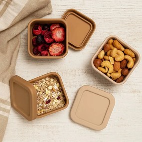 Orion Sada 3ks silikónových mini krabičiek s vekom, 3 x 0,16 L