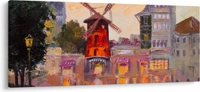 Obraz - Moulin rouge, Paríž, Francúzsko (120x50 cm)