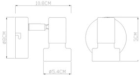Globo 15548TK - Stolná lampa MAXY 1xE27/40W/230V biela/antracit