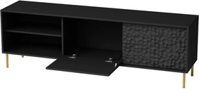 TV stolík Balle (čierna + zlatá). Vlastná spoľahlivá doprava až k Vám domov. 1049350