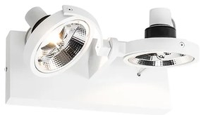 Moderné bodové svetlo biele 2-žiarovkové - Master 111