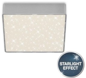 Briloner 7076-414 -LED Stropné svietidlo STAR SKY LED/11W/230V 15x15 cm strieborná