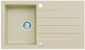 ALVEUS CZ CORTINA 130 - 55 béžová (860x500mm)+sifon pop-up F