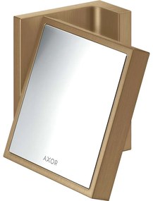 AXOR Universal Rectangular kozmetické zväčšovacie zrkadlo (1,7-násobné zväčšenie), kartáčovaný bronz, 42649140