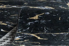 Protišmykový behúň LOTUS GALACTIC 9523 čierny / zlatý - Výpredaj