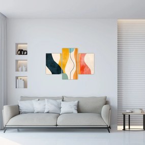 Obraz - Minimalistická farebná ilustrácia II. (90x60 cm)