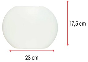 Flat Middle - White