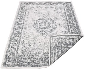 Dekorstudio Obojstranný koberec na terasu DuoRug 5577 - sivý Rozmer koberca: 80x150cm
