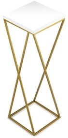 Stojan na kvety LOFT 70x24 cm zlatá/biela