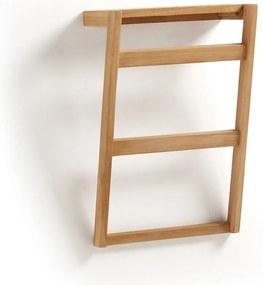 Nástenný vešiak na uteráky z teakového dreva Kave Home Sunday