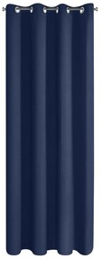 ZATEMŇOVACÍ ZÁVES NA KRÚŽKOCH ADLEY 135X250 CM TMAVOMODRÁ