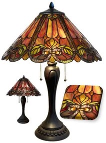 Lampa do obývačky Tiffany s retiazkami Ø40*60 kolekcia FIRE