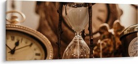 Obraz - presýpacie hodiny (120x50 cm)