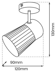 Bodové svietidlo BEST 1xE14/40W/230V zlatá