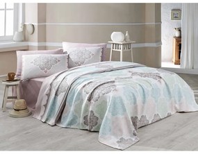 Ľahký pléd s obliečkami na vankúše a plachtou na dvojlôžko Andalucia, 200 × 230 cm