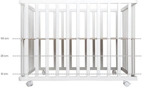 Biela detská ohrádka 100x75 cm Roba style – Roba