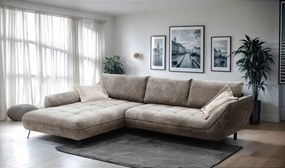 XXXLutz ROHOVÁ SEDAČKA, textil, svetlohnedá MID.YOU - Sedačky - 000694007801