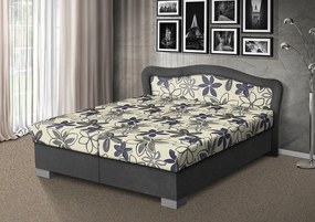 Nabytekmorava Čalúnená posteľ s úložným priestorom Sára170 čalúnenie: sivá/MEGA 17 sivá, Typ roštov: polohovacie
