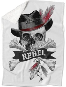 Deka Rebel skull (Podšitie baránkom: ÁNO)