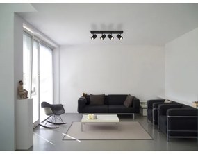 Globo 57918-4B - Bodové svietidlo JAMES 4xGU10/25W/230V čierna