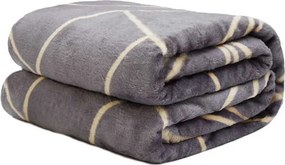 Deka prehoz CARLOS 150x200 cm - šedá