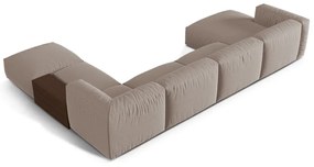Béžová modulárna rohová pohovka (pravý roh/do tvaru "U") Martina – Micadoni Home