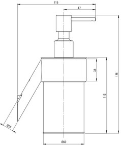 Deante Silia, dávkovač mydla 250ml, chrómová, DEA-ADI_0421