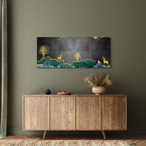 Obraz - Horská scenéria (120x50 cm)