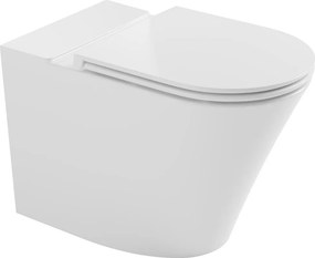 Bruckner Bruckner, FEIN misa pre kombi WC, Rimless, 61x36cm, spodný/zadný odpad, biela, 201.424.4