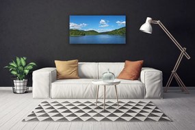 Obraz Canvas Jazero les príroda 125x50 cm