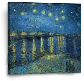 Sablio Obraz Hviezdna noc nad Rhônou - Vincent van Gogh - 50x50 cm