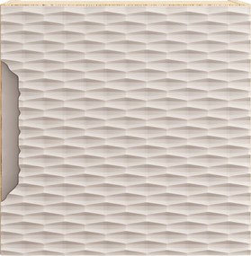 Comad Kúpeľňová skrinka závesná horná Qubik Ocean Beige 35 béžová/dub olejovaný