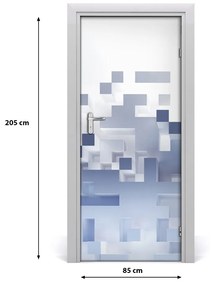 Samolepiace fototapety na dvere abstrakcie kocky 85x205 cm