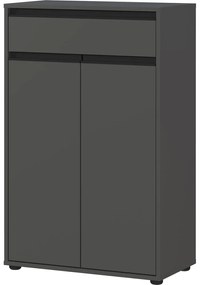 Antracitová vysoká kúpeľňová skrinka 63x98 cm Lemont – Germania