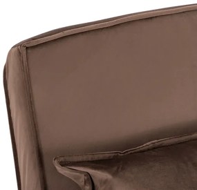 Kreslo pohovka rozkladacia PRATO hnedá - vintino.sk