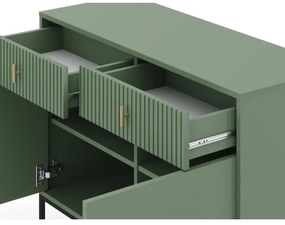 Komoda SUE zelená/čierna