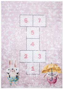 Detský koberec s motívom zvieratiek a hry škôlka Šírka: 80 cm | Dĺžka: 150 cm