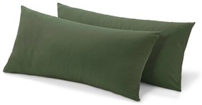 Džersejové obliečky na vankúš, 2 ks, zelené