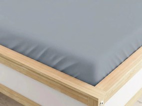 Napínacia plachta z mikrovlákna svetlo sivá 90 x 200 cm