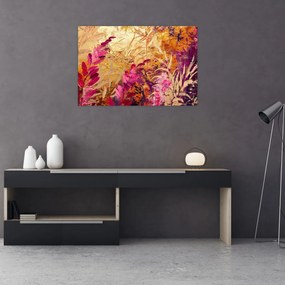 Obraz - Abstraktná maľba kvetov II. (90x60 cm)