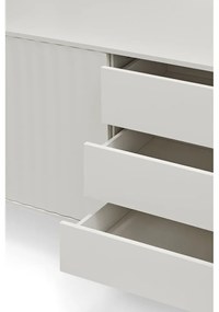 Biela nízka komoda 211x80 cm Sierra – Teulat