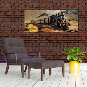 Obraz - Parná lokomotíva (120x50 cm)