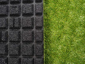 Gumová trávniková dlaždica ASLON 50 x 50 cm, Forest Green