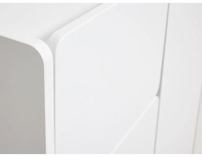 Biela skrinka 80x100x40 cm Bera – Unique Furniture