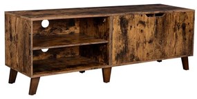 Televízny stolík BASTOR hnedý/čierny