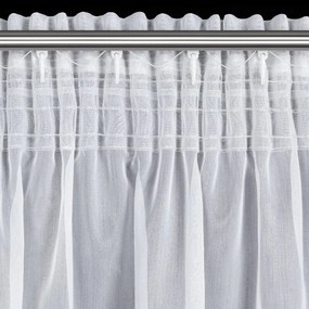 ZÁCLONA MIREA NA PÁSKE 350 X 150 CM BIELA