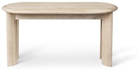 Lavica Bevel Bench – biely naolejovaný dub