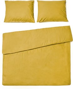 Bavlnené obliečky CALMORA horčicové Rozmer obliečky: 70 x 90 cm | 140 x 220 cm